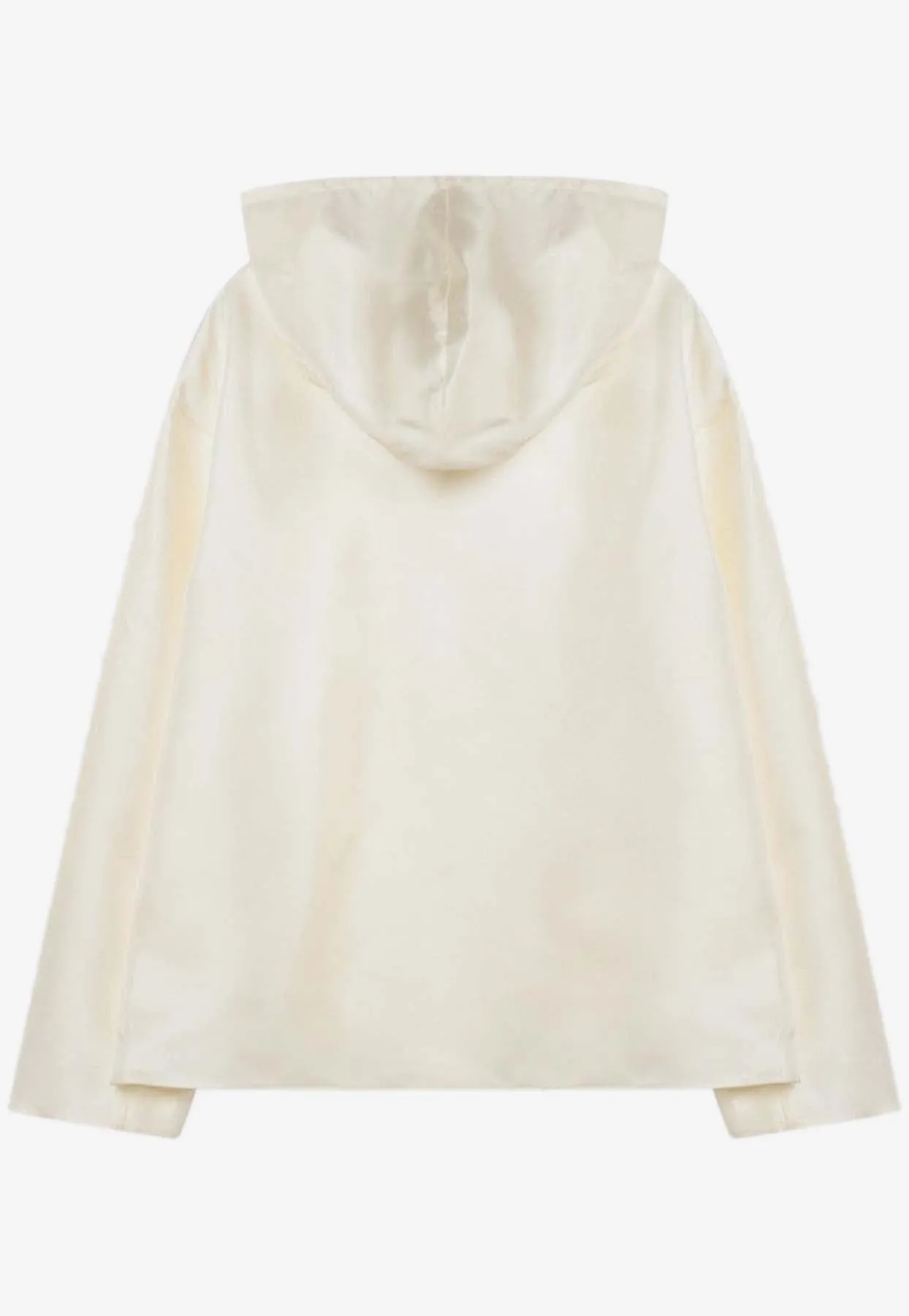 Hooded Silk Blouse