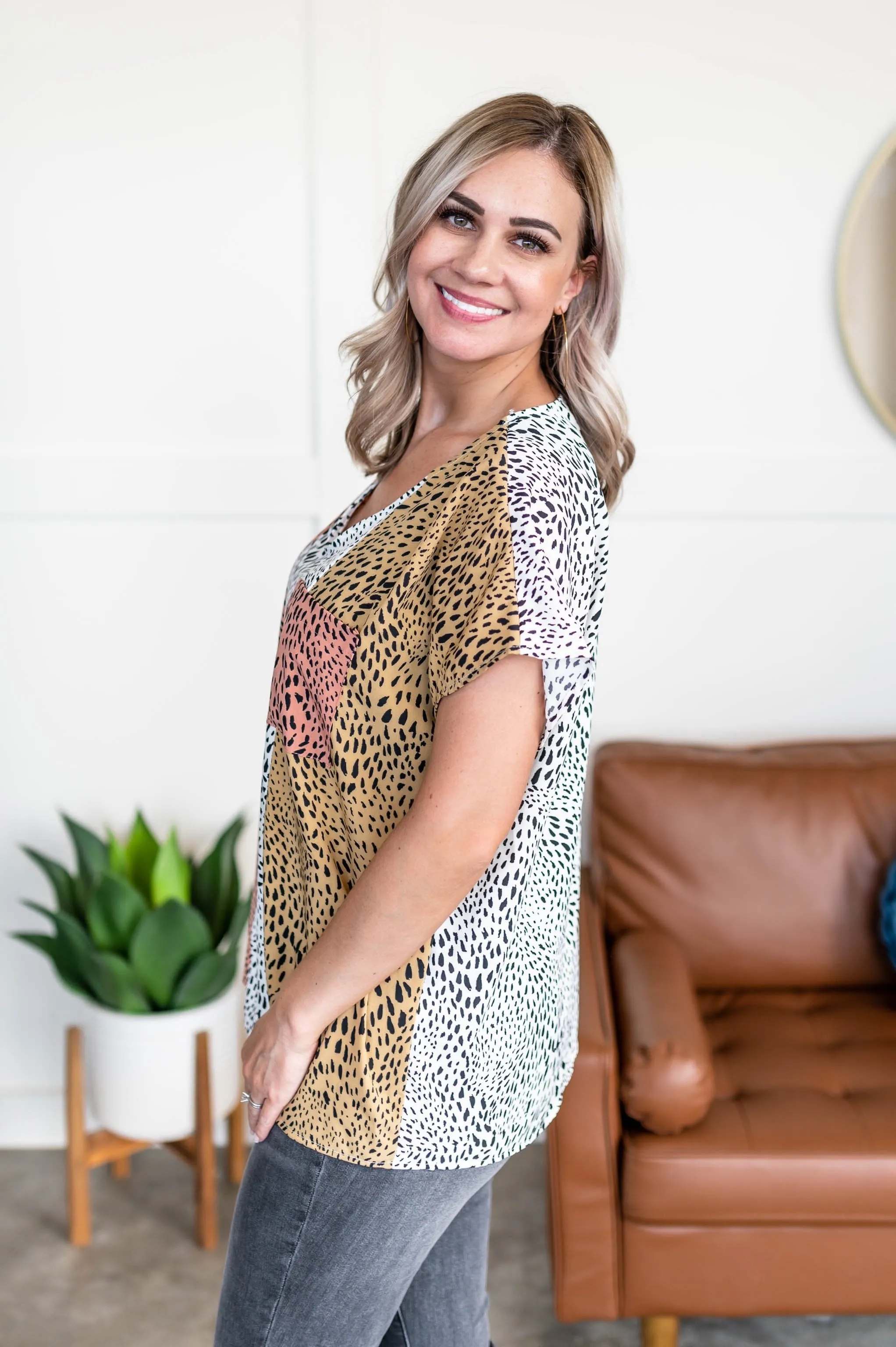 Hunt You Down Color Block Blouse