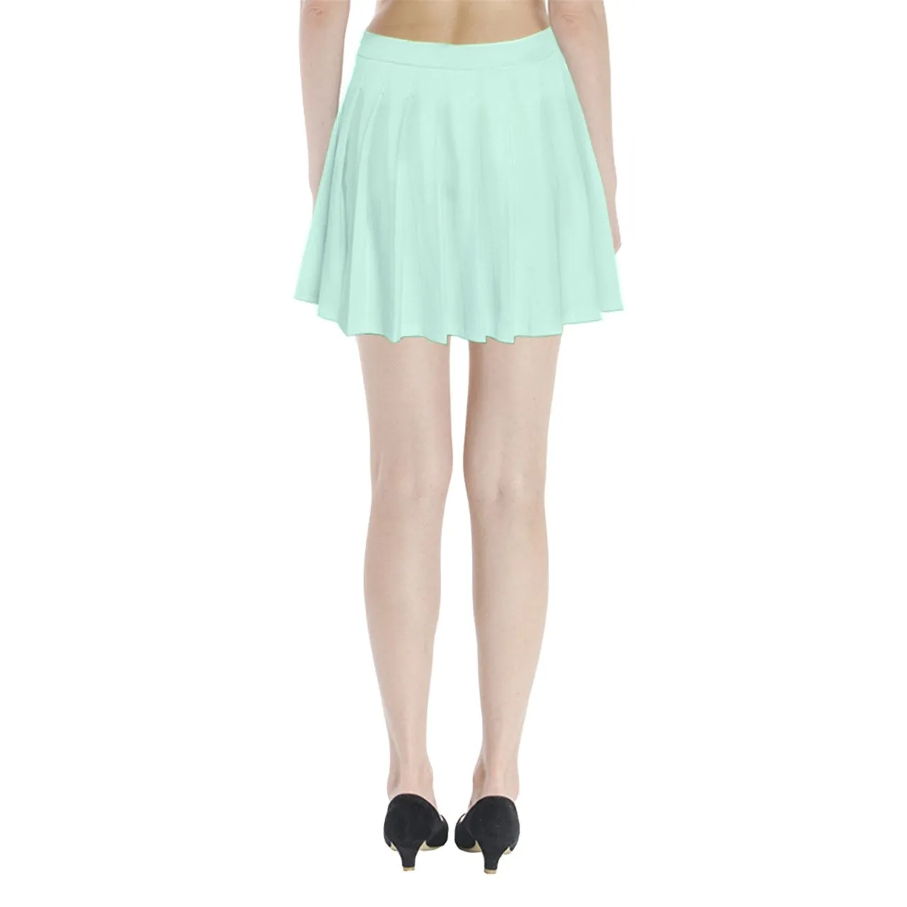 Icee Green Pleated Mini Skirt