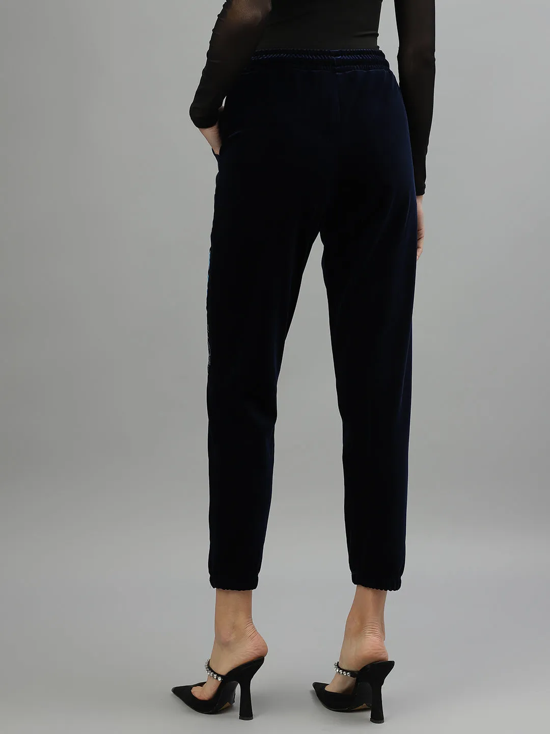 Iconic Women Solid Regular Fit Track Pants