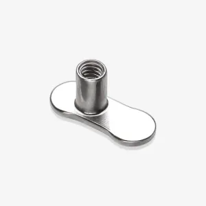 Implant Grade Titanium No-Hole Dermal Anchor Base