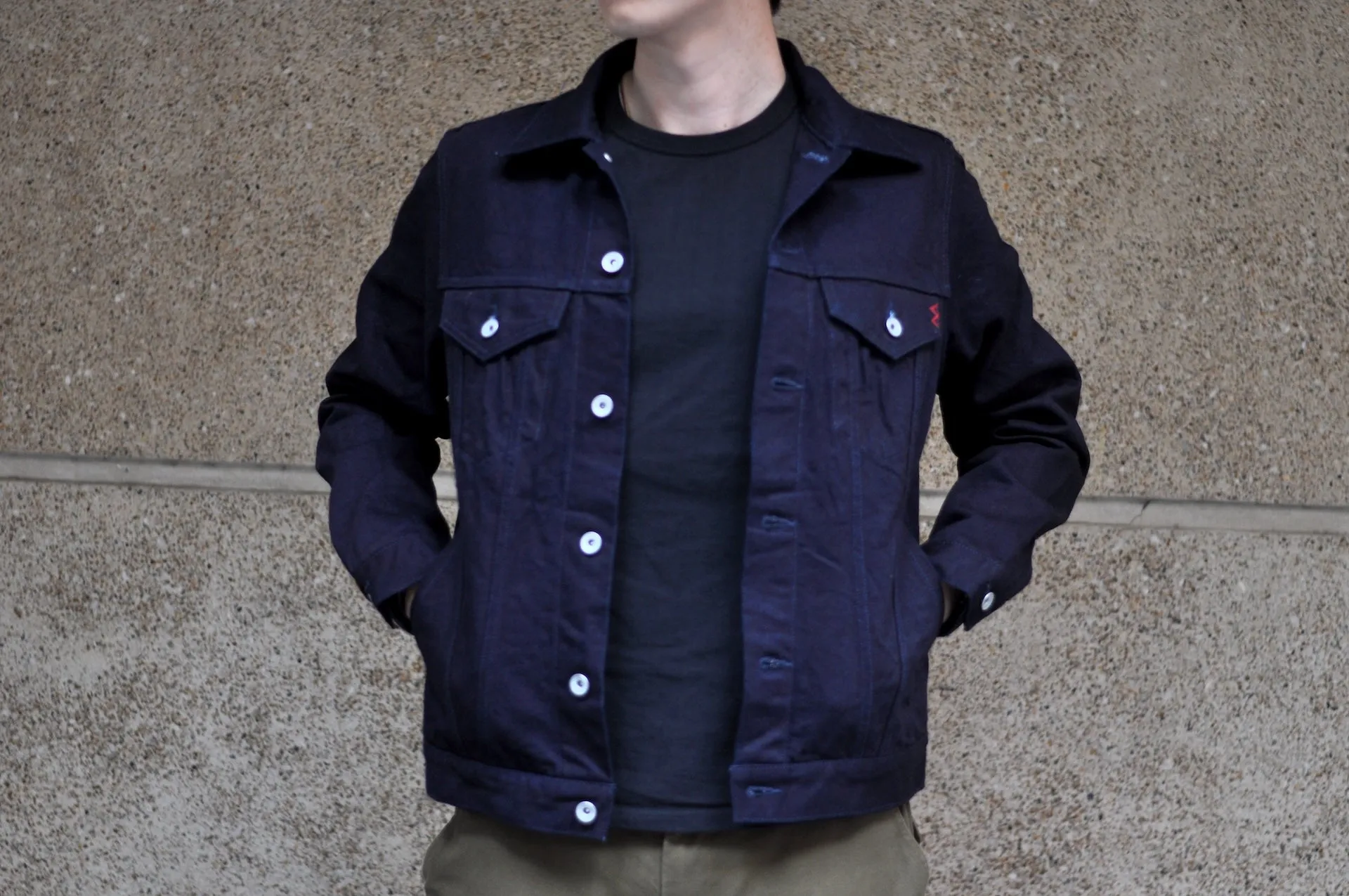 Iron Heart 14oz Modified Type 3 Denim Jacket (Indigo X Black)