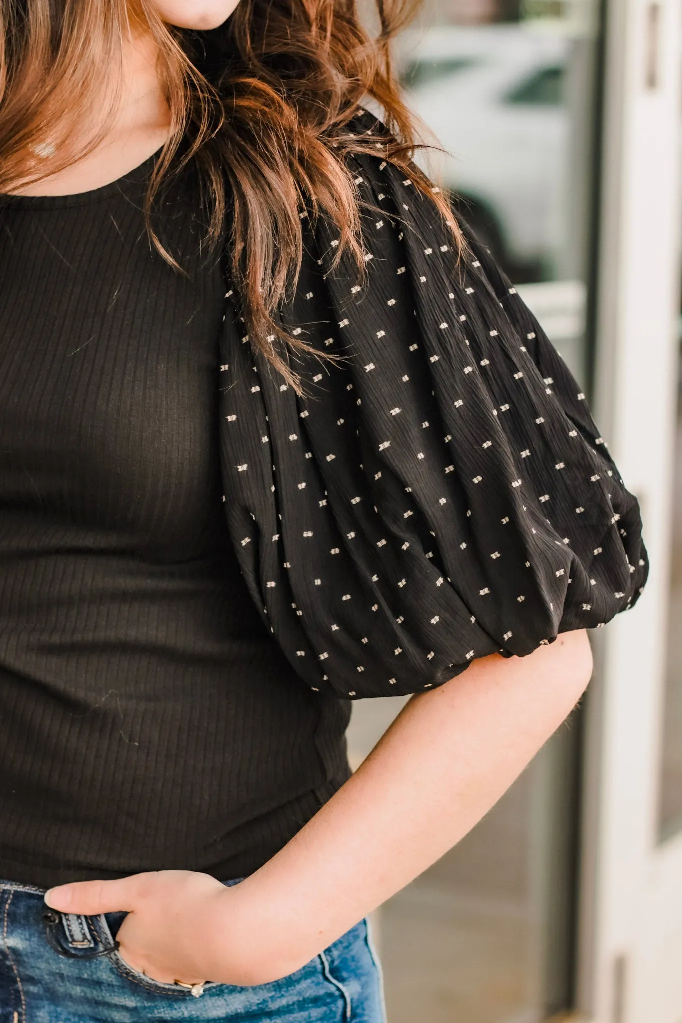 It's the Occasion Puff Sleeve Top