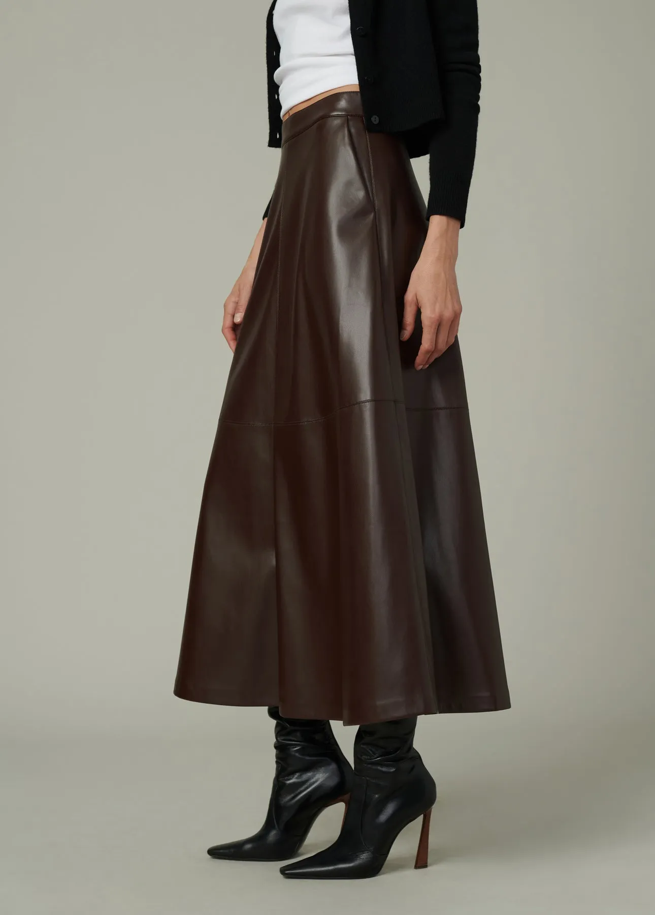 Joe's Jeans The Tavi Vegan Leather Skirt