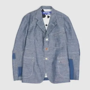 Junya Watanabe Man Summer Indigo Patchwork Blazer