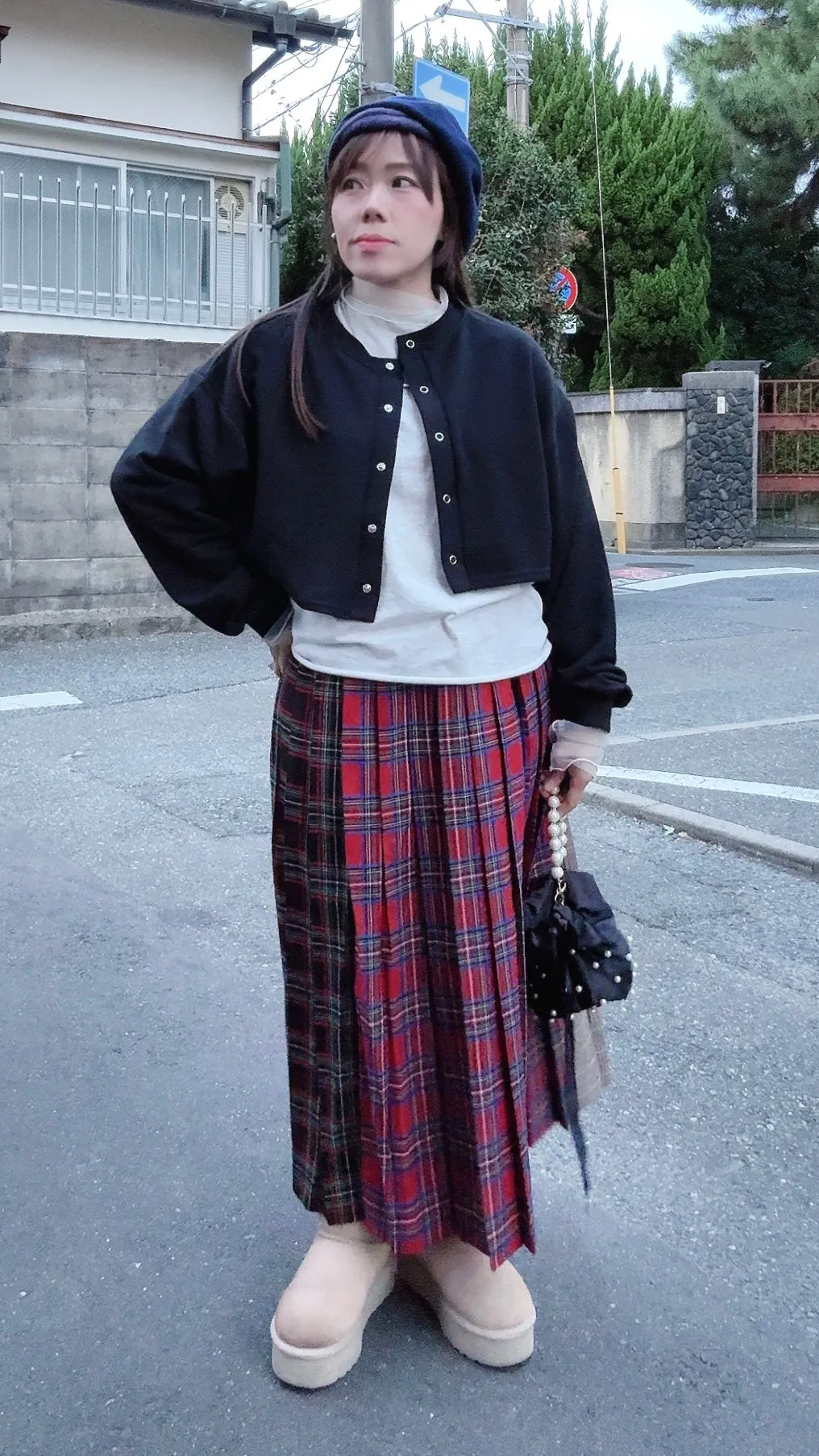 K360 360 °C無死角百摺格仔裙
