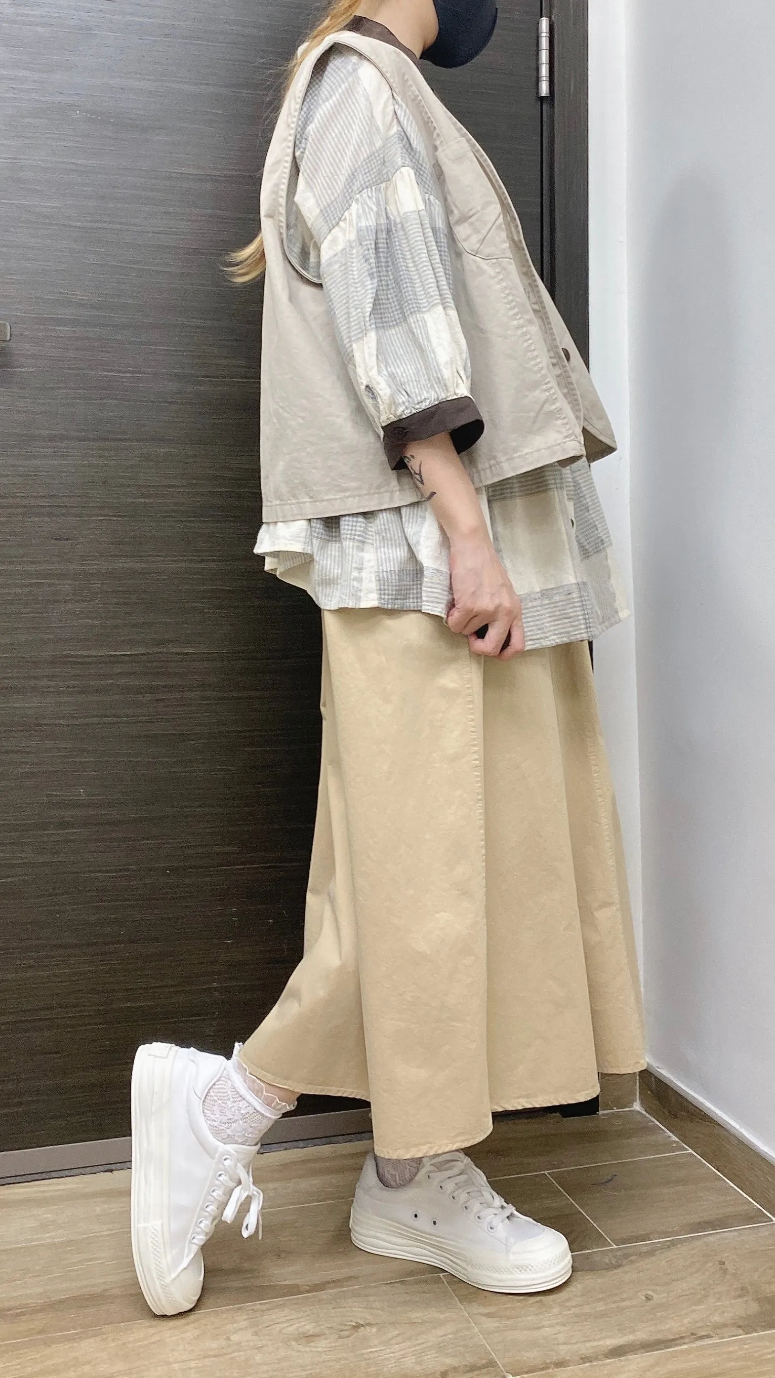 K417 超寬裙擺A型裙