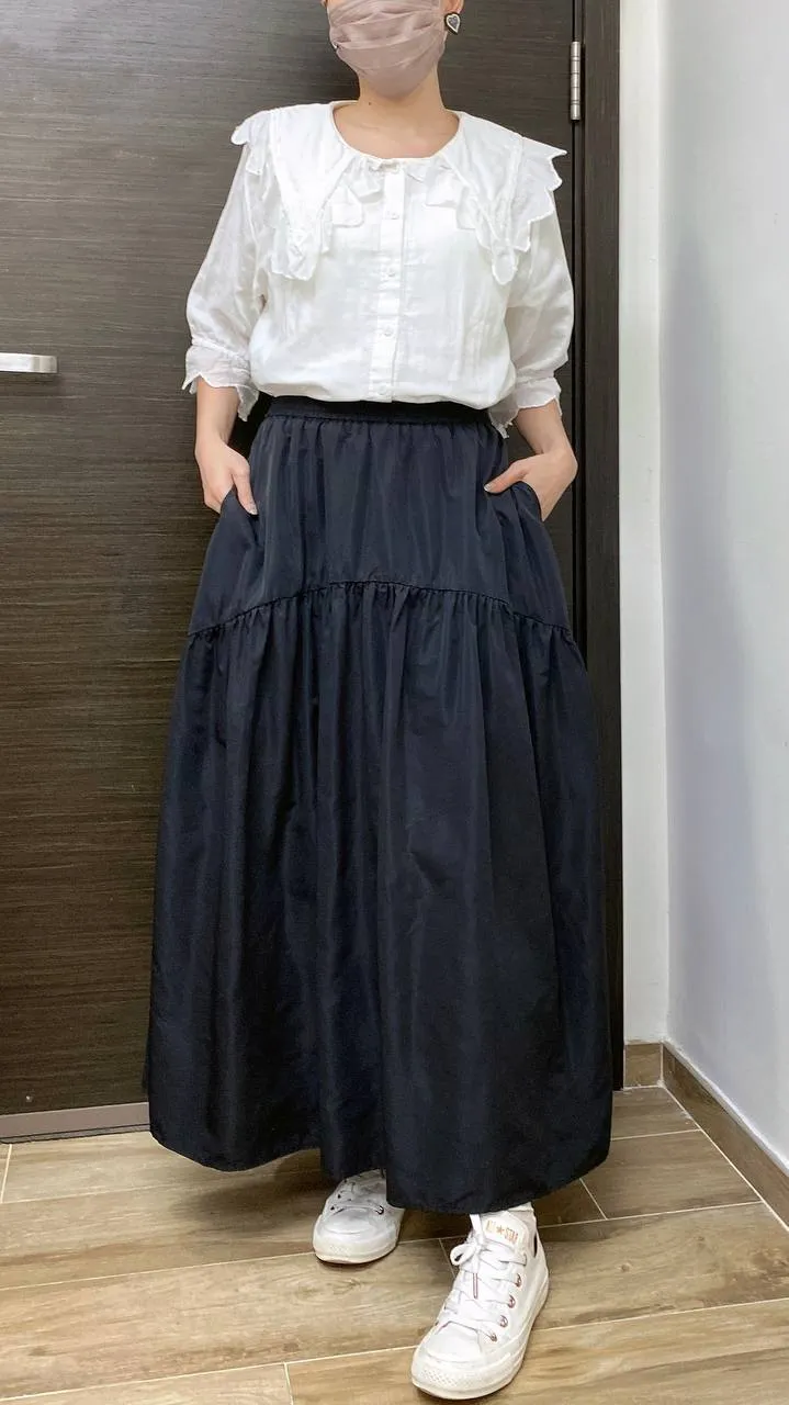 K462 弧形泡泡裙