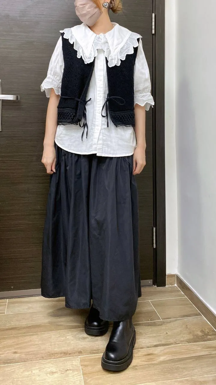 K462 弧形泡泡裙