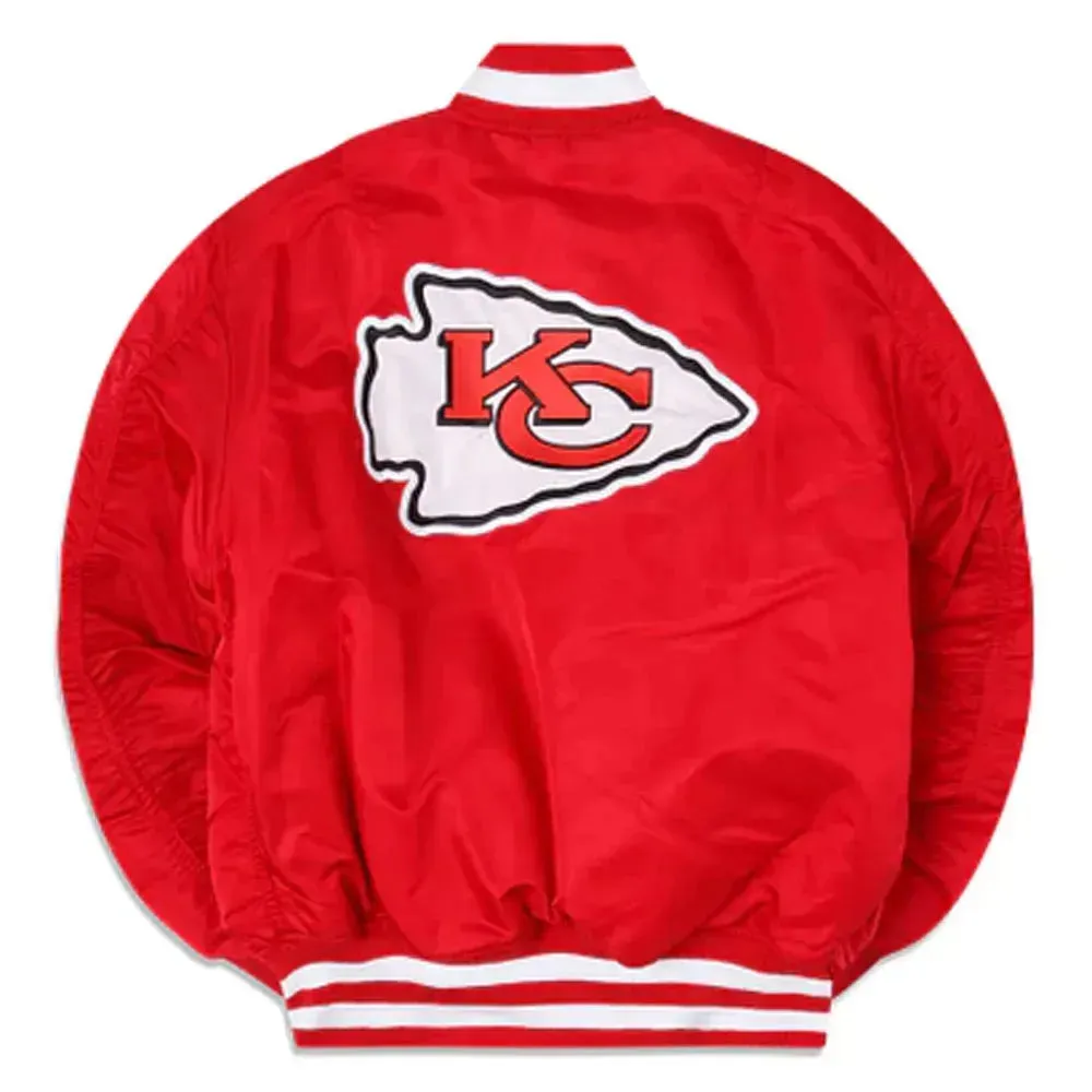 Kansas City Chiefs Red Bomber MA-1 Jacket