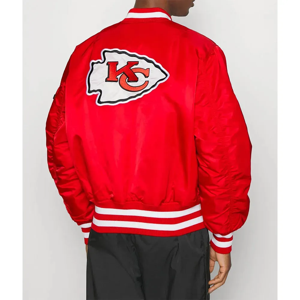 Kansas City Chiefs Red Bomber MA-1 Jacket