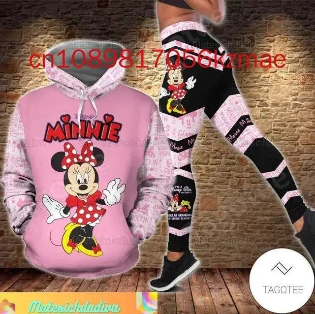 Kitty 3D Women's Hoodie and Leggings Suit Cute Hello Kitty Yoga Pants Sweatpants Fashion Sports Suit Set