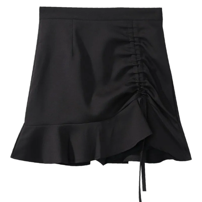 Korean Fashion Ruffled Fishtail Skirt