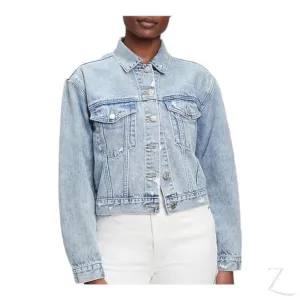 Ladies Super Strong 90s Fit Icon Denim Jacket | Ripped | "Bobo"