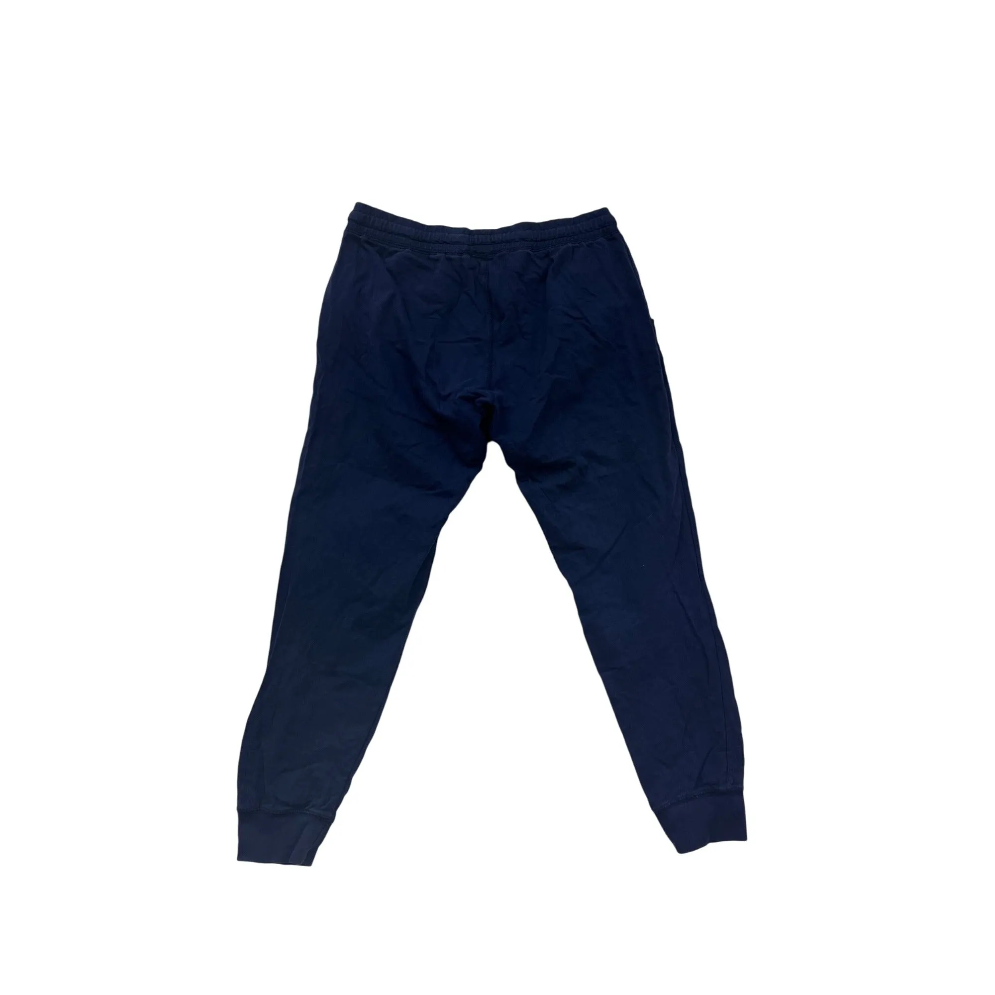 Large MV Sport Navy Blue Trout Lake 45 Jogger Sweatpants With Elastic Waistband With Drawstring