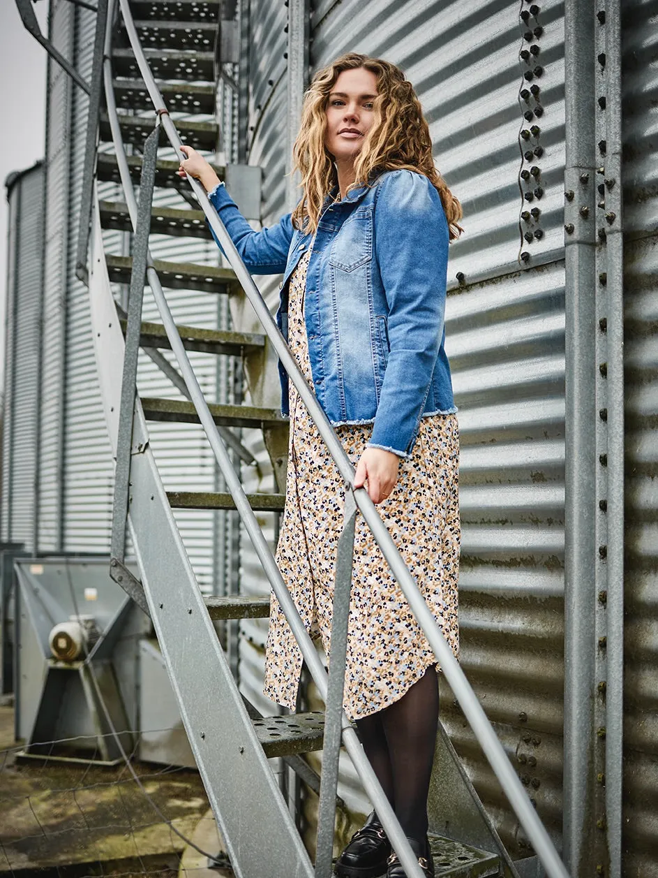 LESLIE JACKET - Denim blue