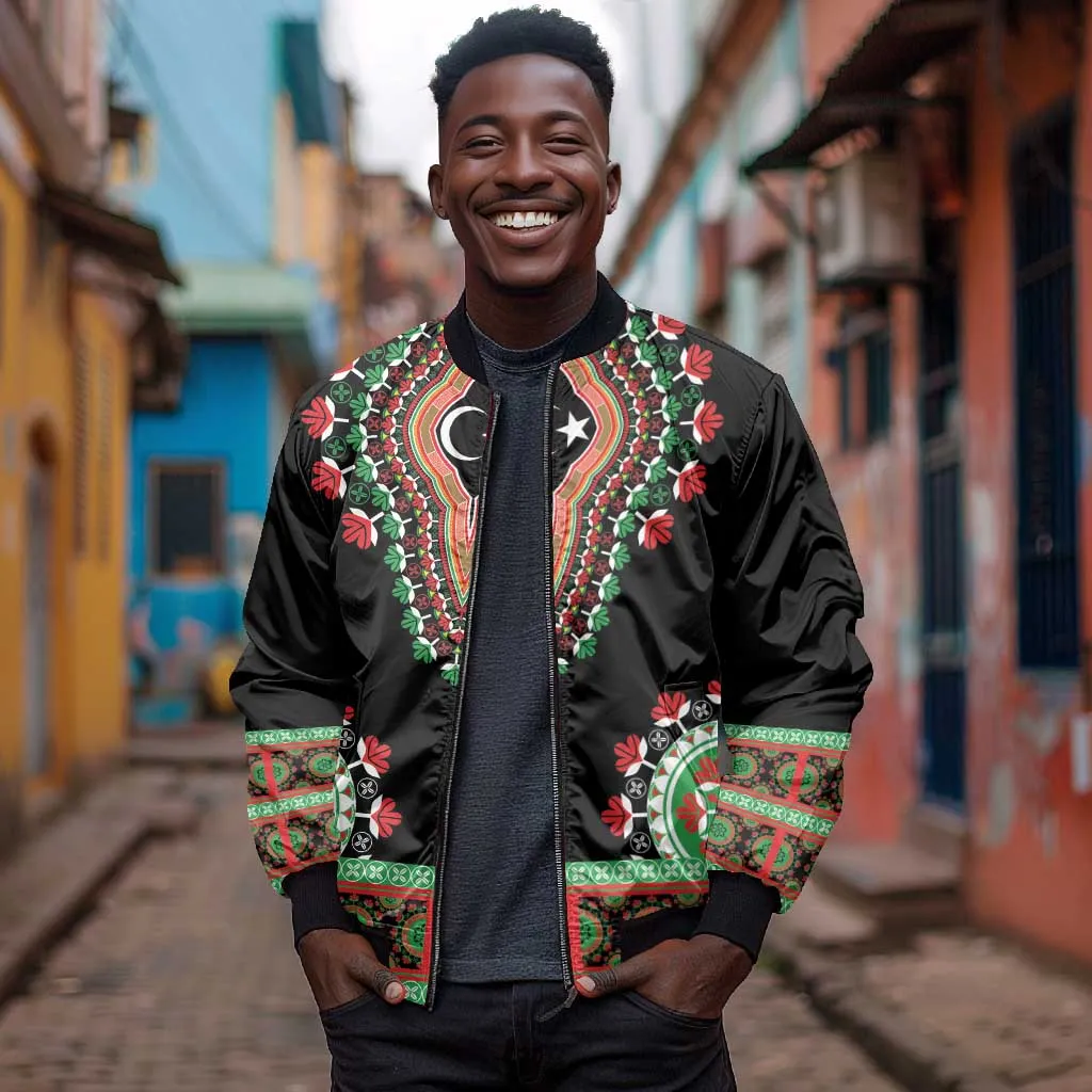 Libya Barbary Lion Bomber Jacket Dashiki Simple Style LT05