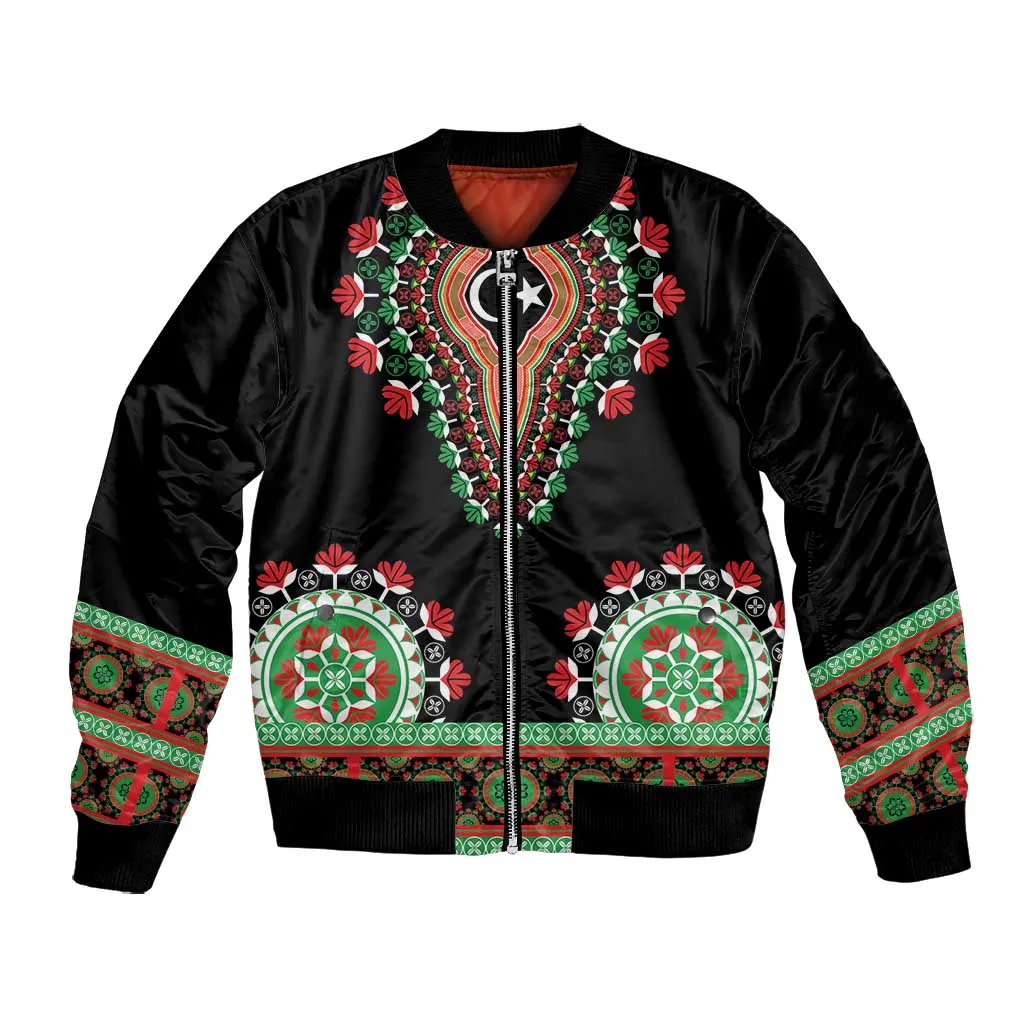 Libya Barbary Lion Bomber Jacket Dashiki Simple Style LT05