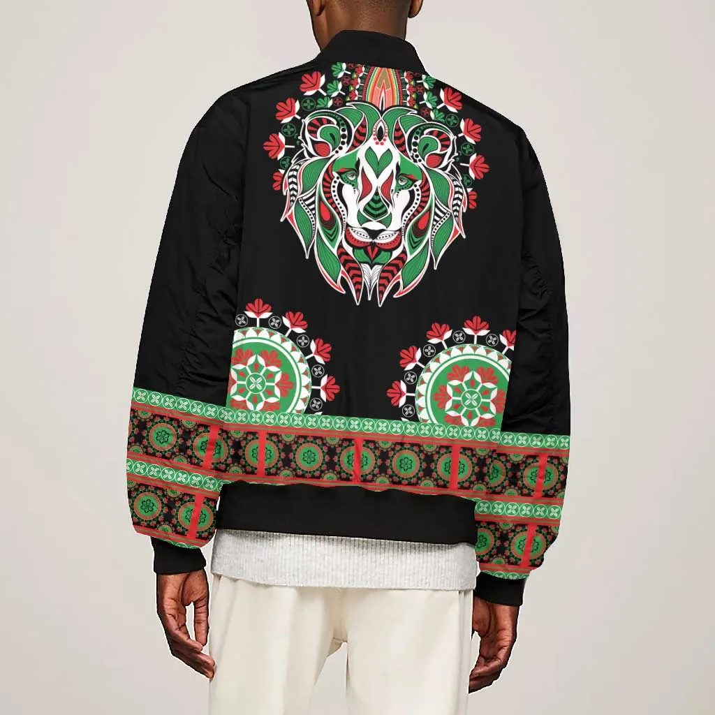 Libya Barbary Lion Bomber Jacket Dashiki Simple Style LT05