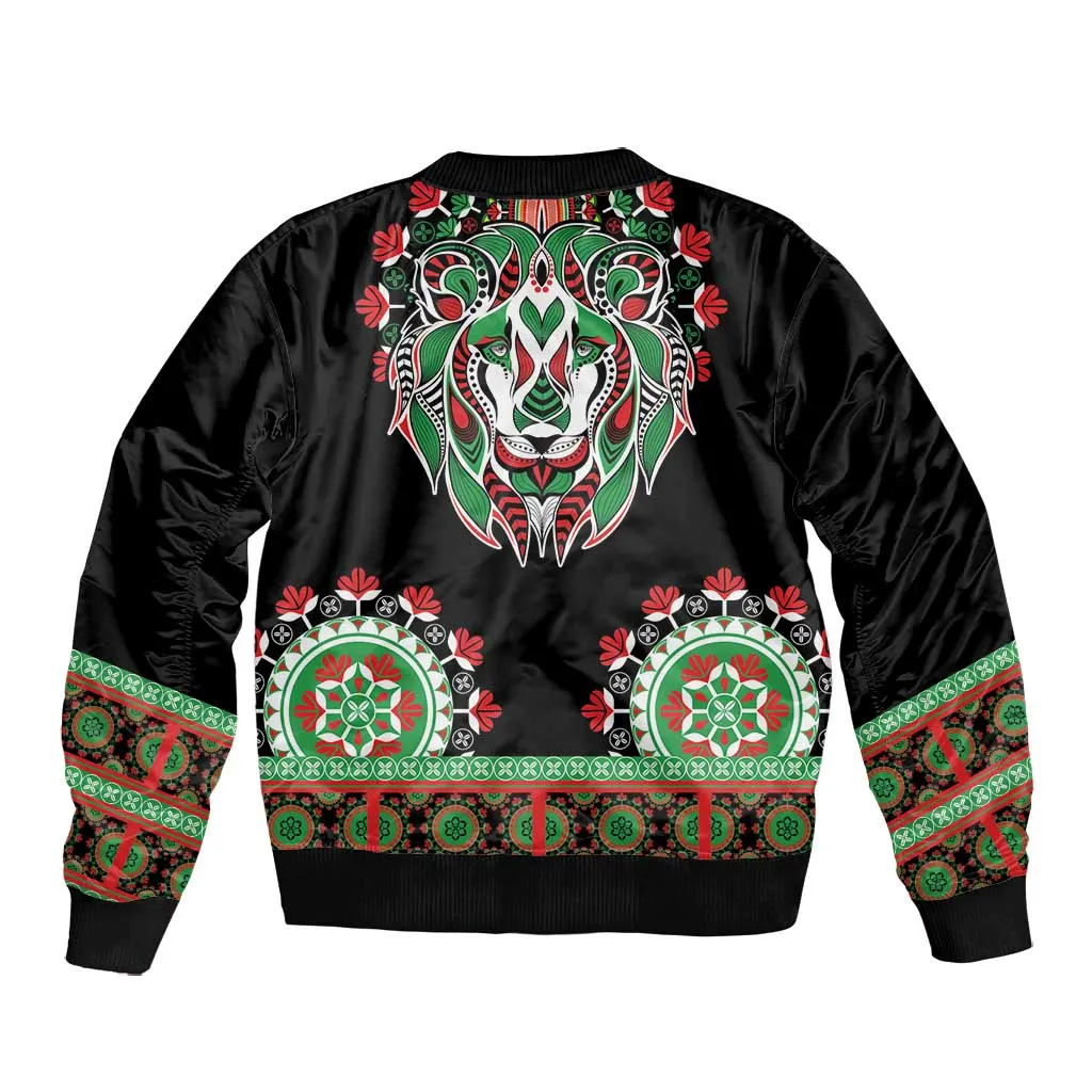 Libya Barbary Lion Bomber Jacket Dashiki Simple Style LT05