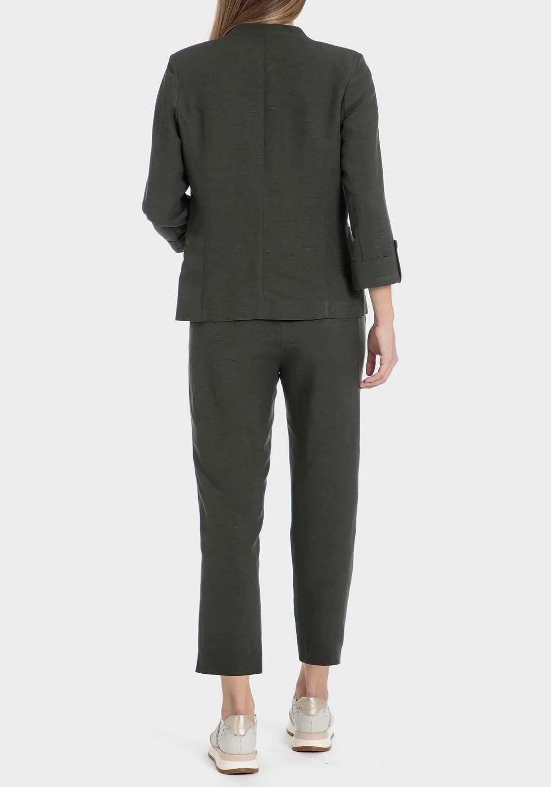 Linen blazer - Green