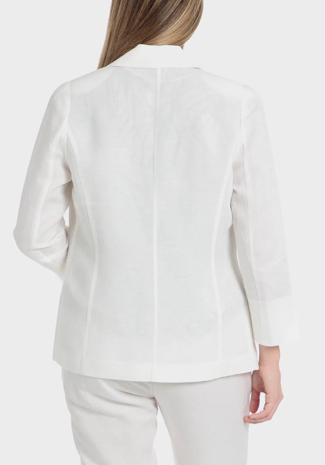 Linen Blazer - White