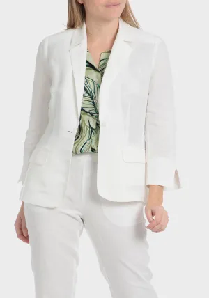 Linen Blazer - White
