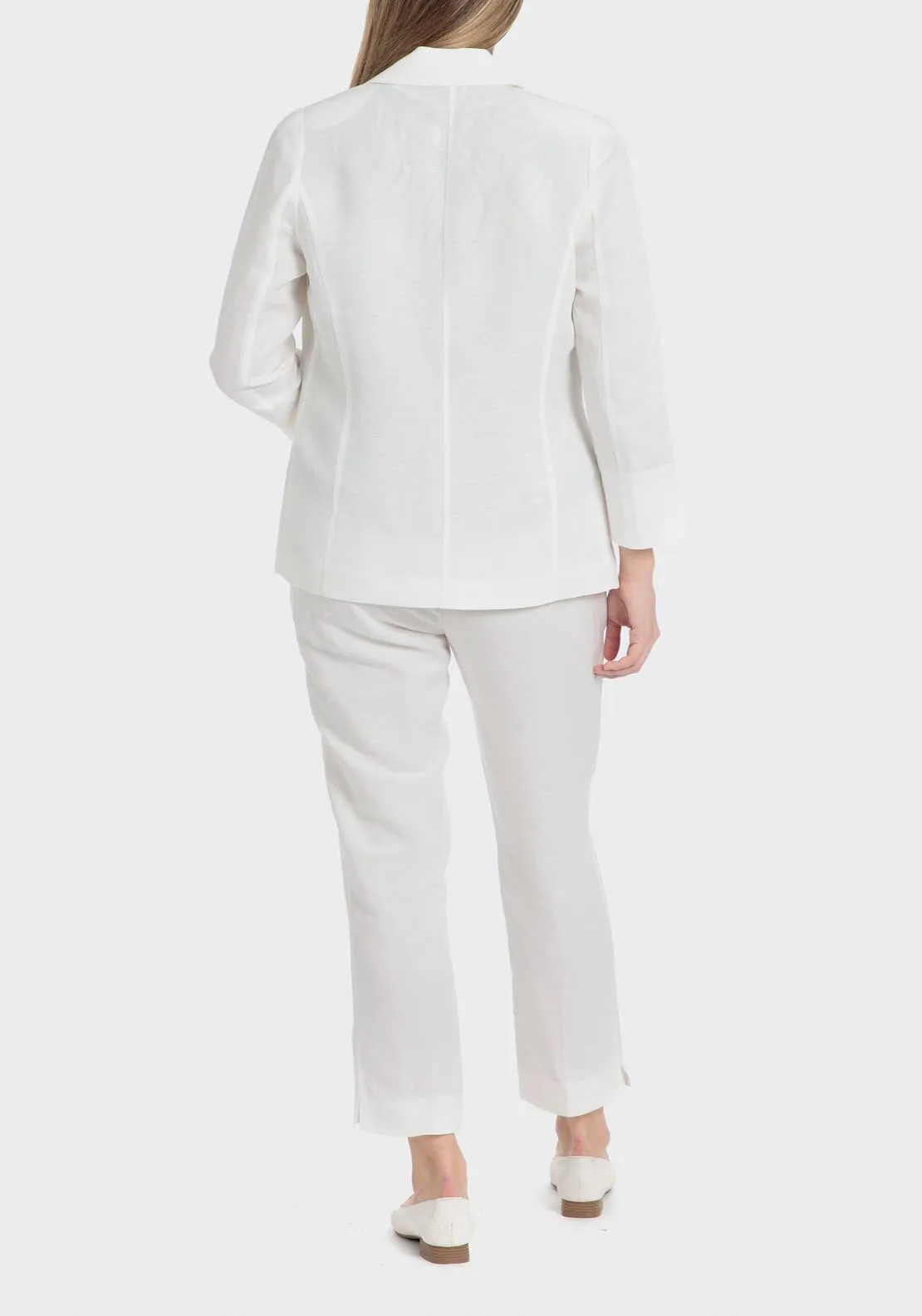 Linen Blazer - White