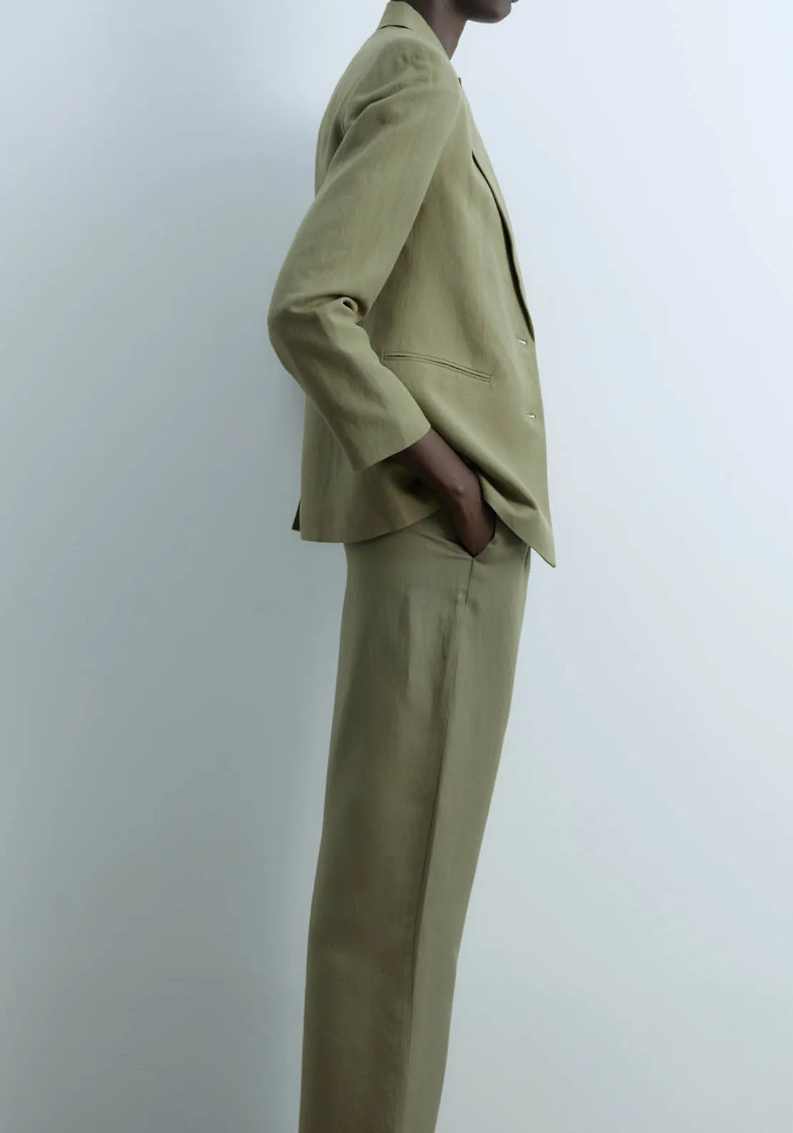 Linen Jacket - Khaki
