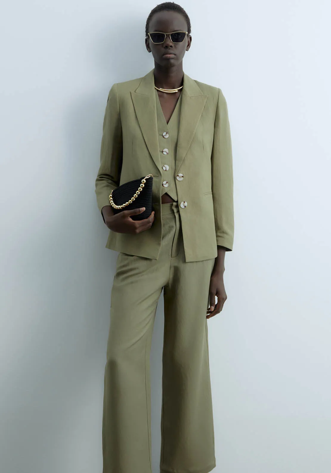 Linen Jacket - Khaki