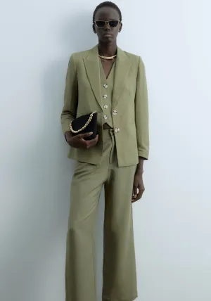 Linen Jacket - Khaki