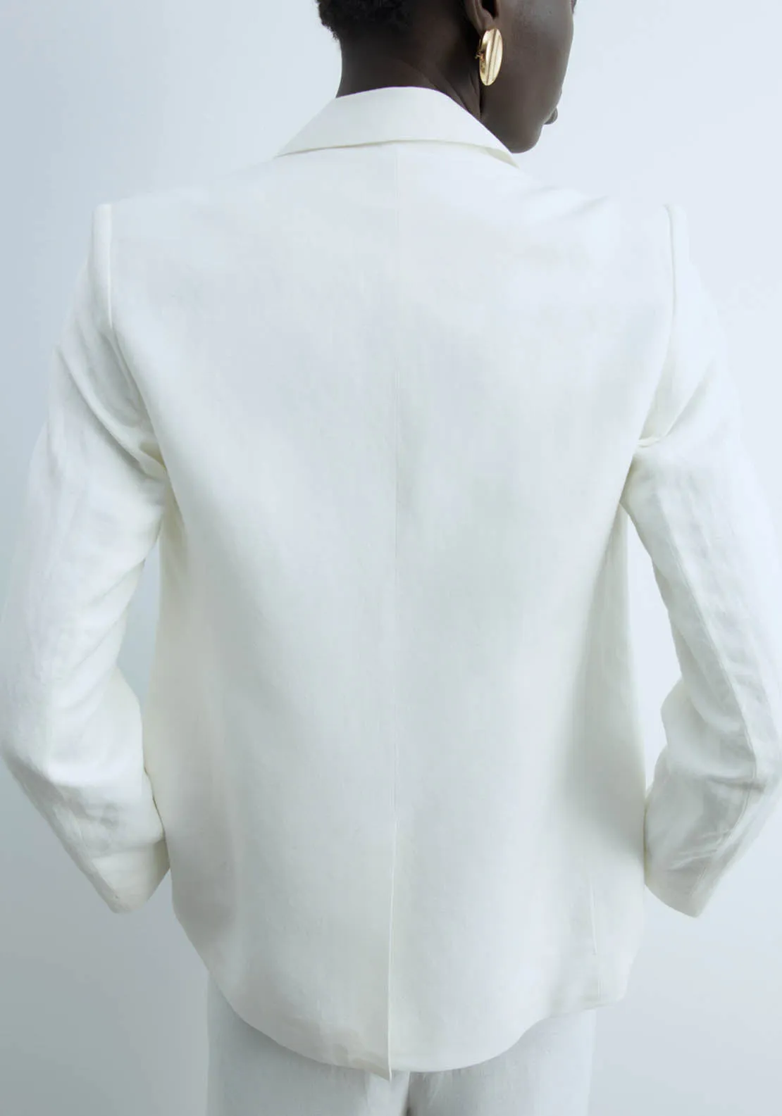 Linen Jacket - White