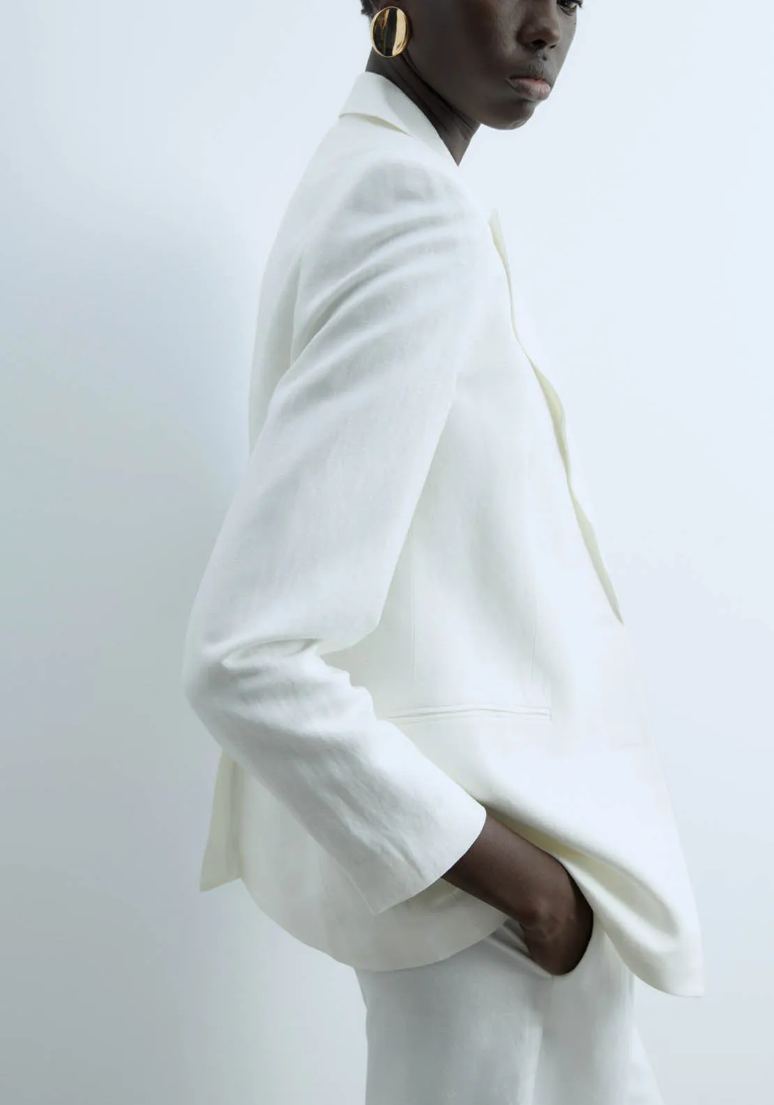 Linen Jacket - White