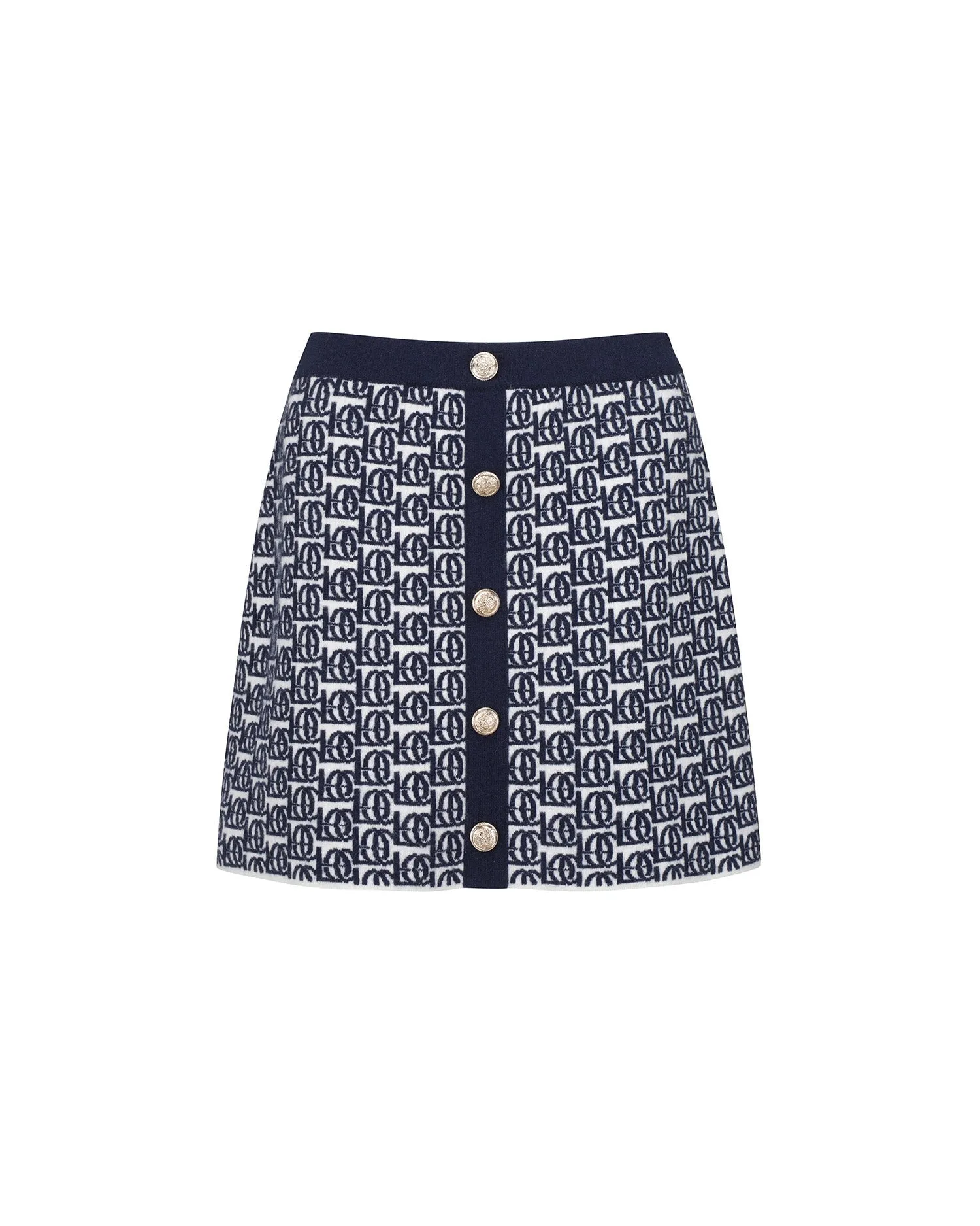 Logo-Jacquard Skirt