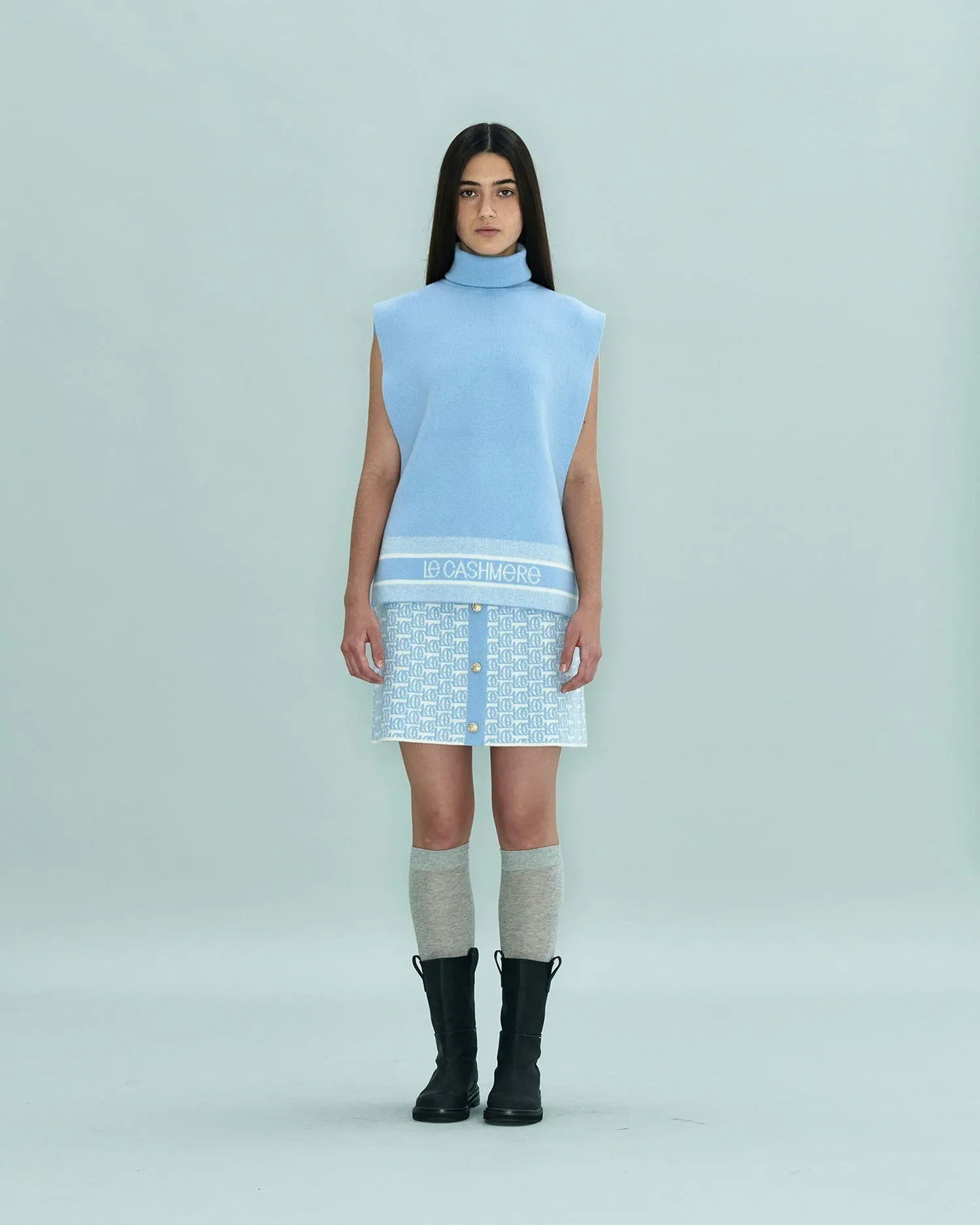 Logo-Jacquard Skirt