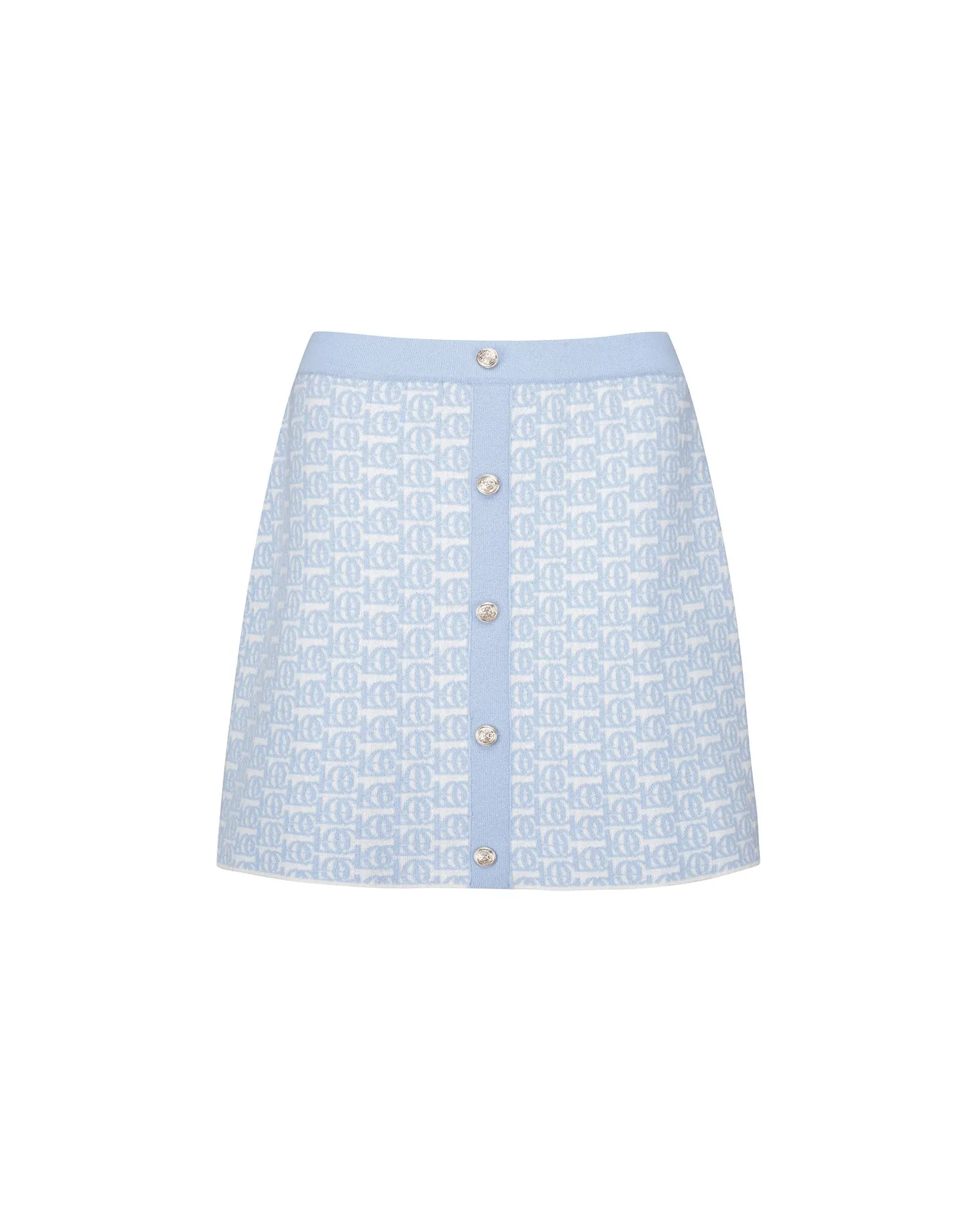 Logo-Jacquard Skirt