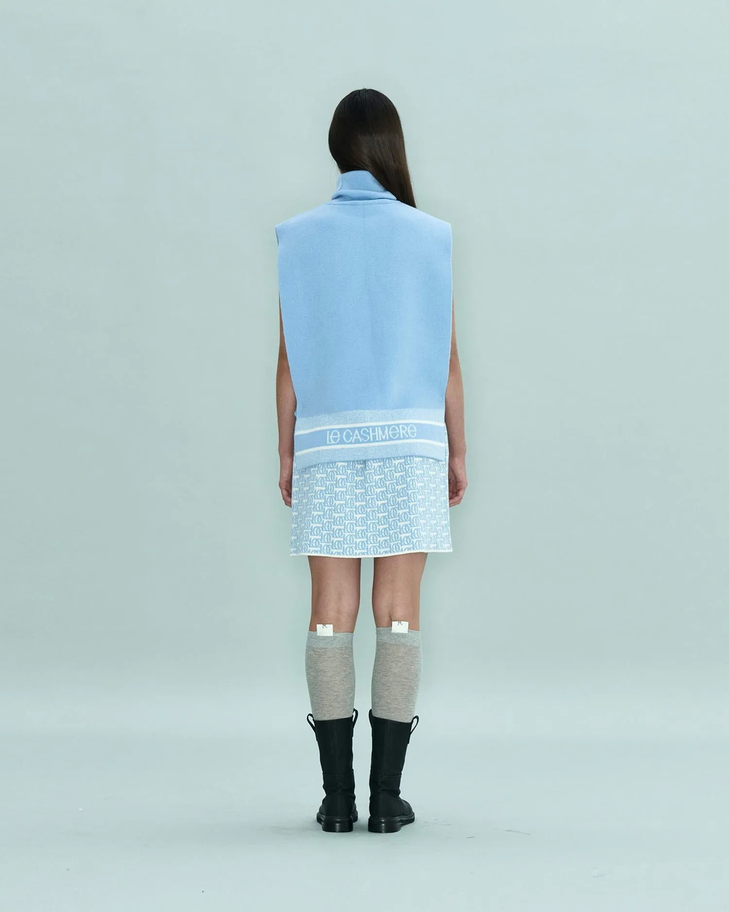 Logo-Jacquard Skirt