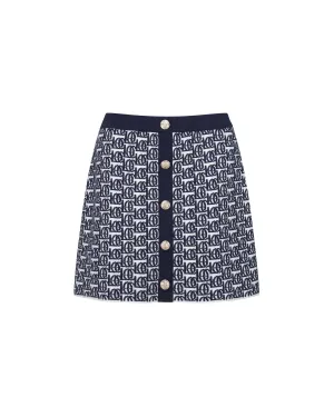 Logo-Jacquard Skirt