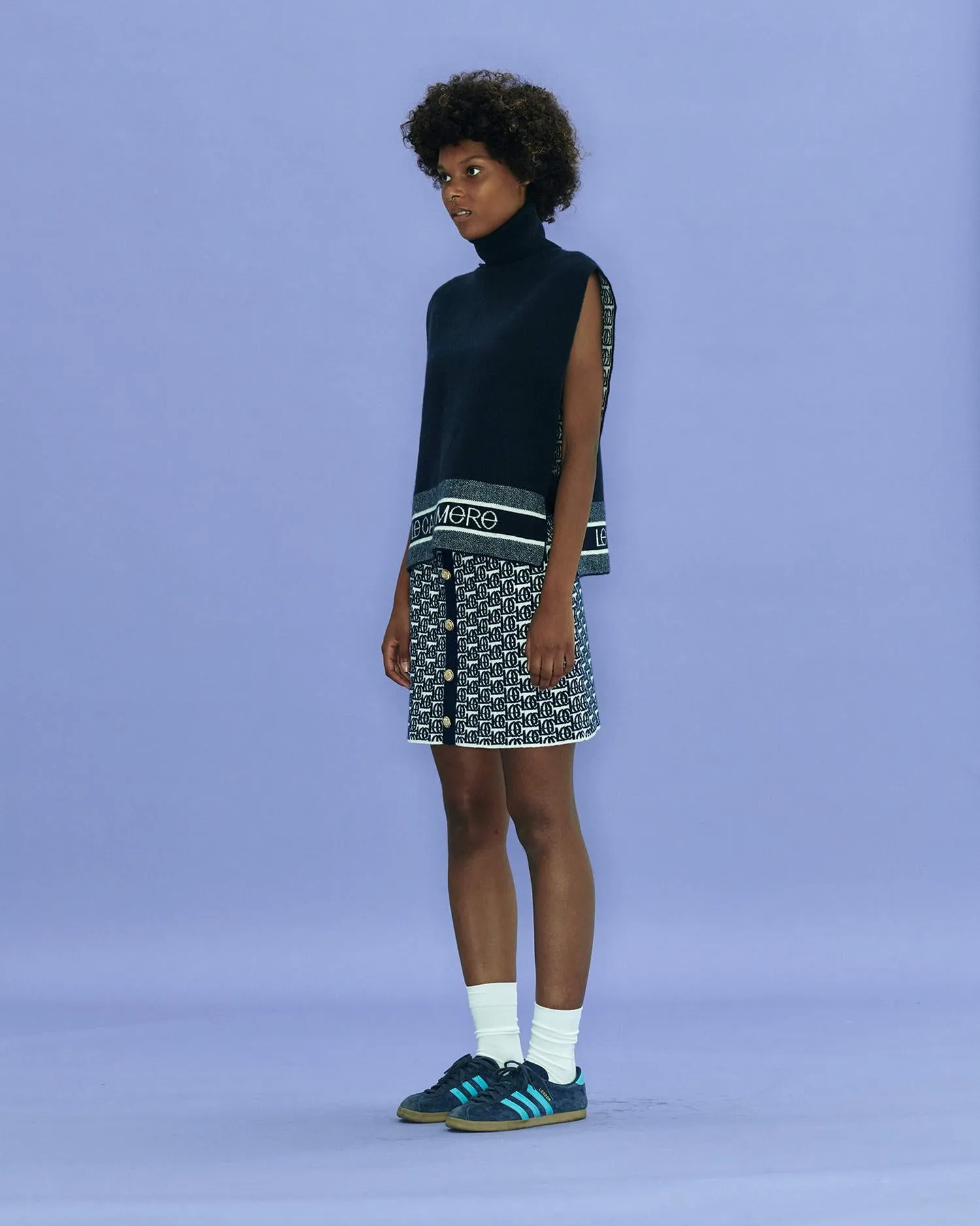 Logo-Jacquard Skirt