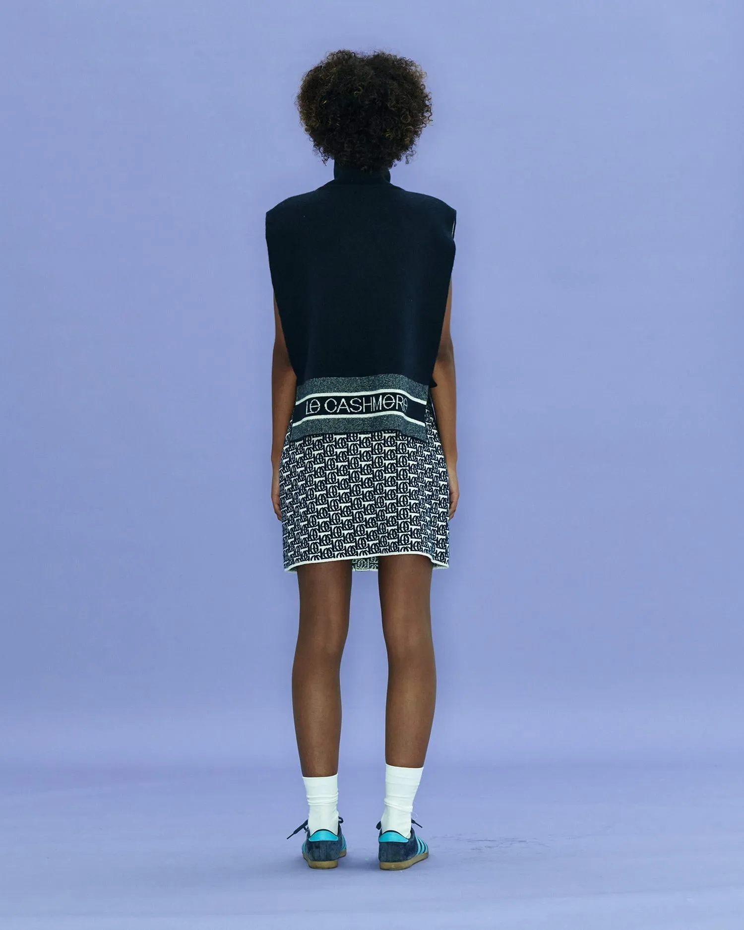 Logo-Jacquard Skirt