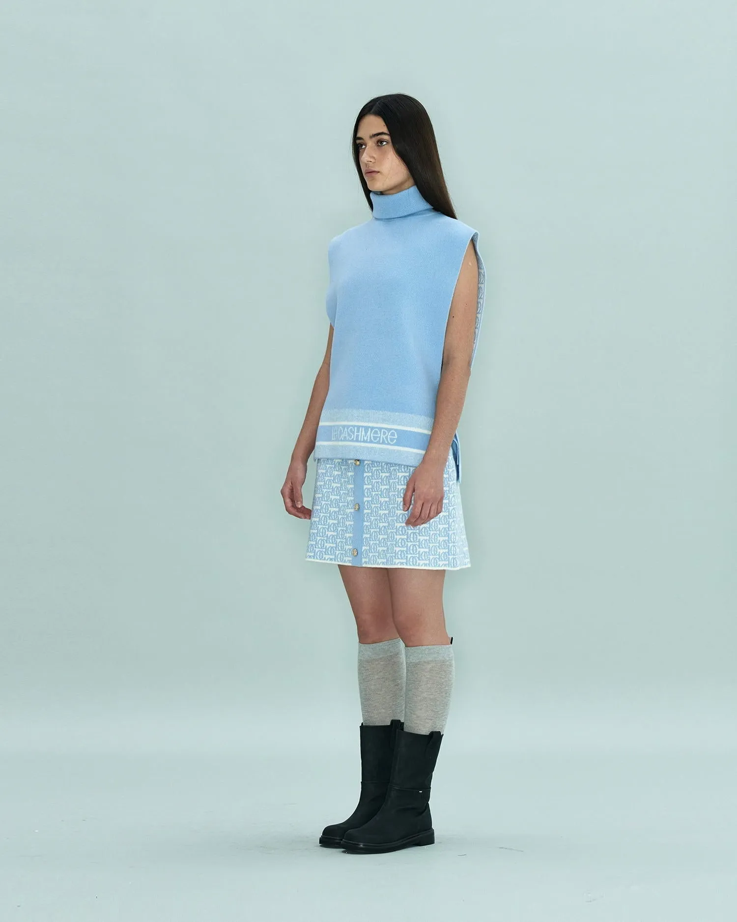 Logo-Jacquard Skirt