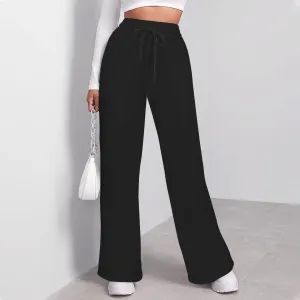 Loose leg elastic waist pants
