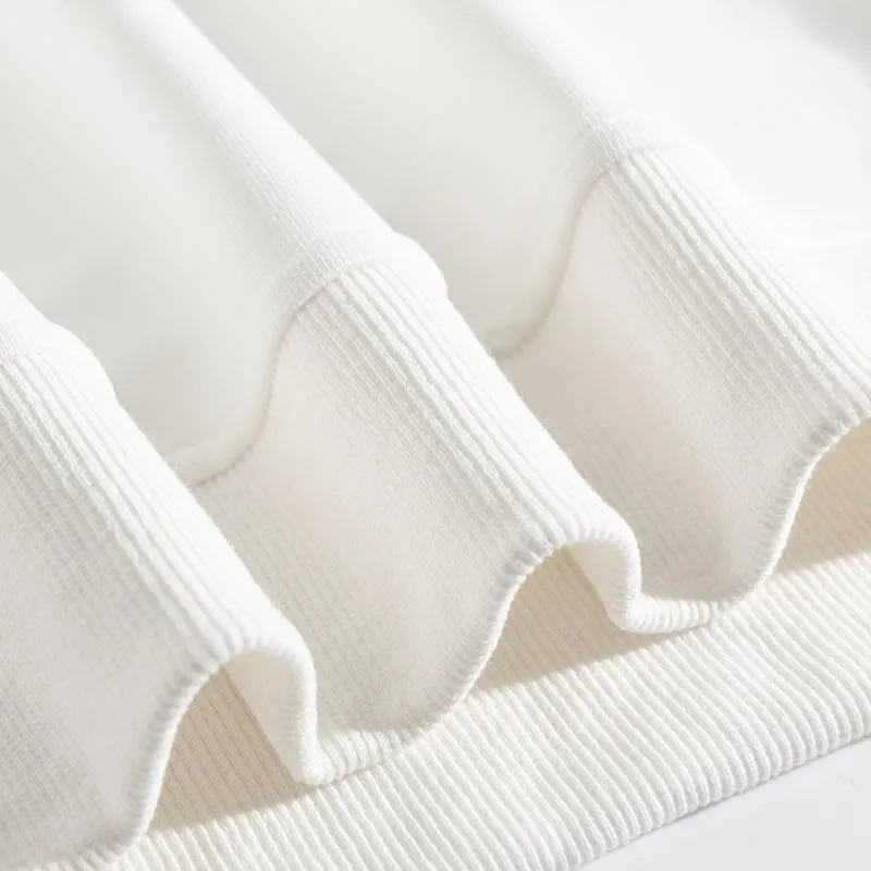 Lovely Christmas O-Neck White Sweater V
