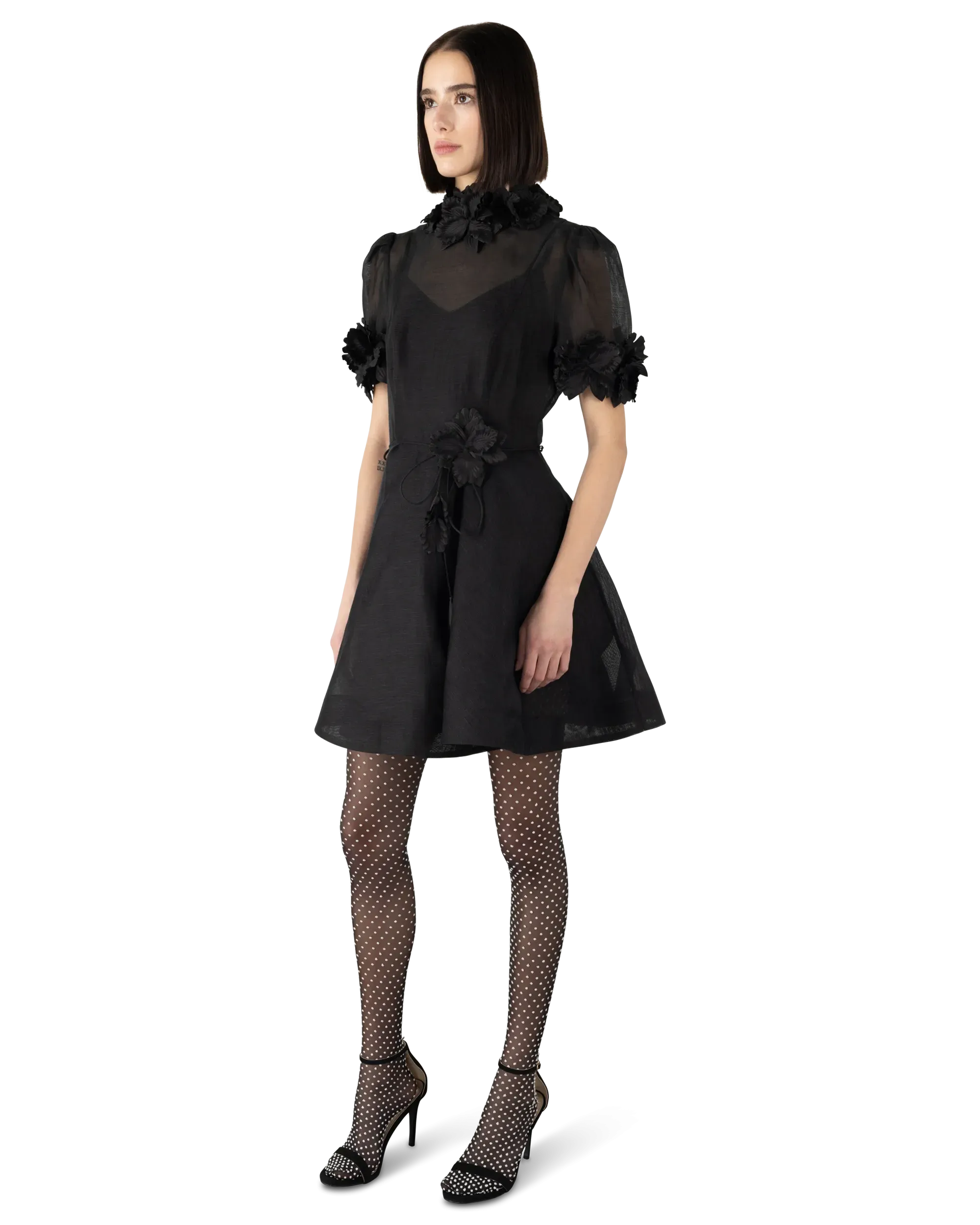 Luminosity Lift-Off Flower Mini Dress