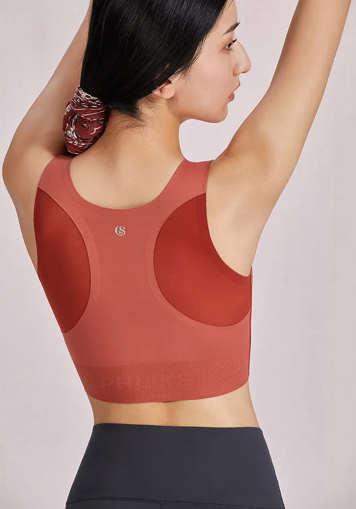 LYCRA®FitSense™素材フリーサイズ トップス スポーツブラ