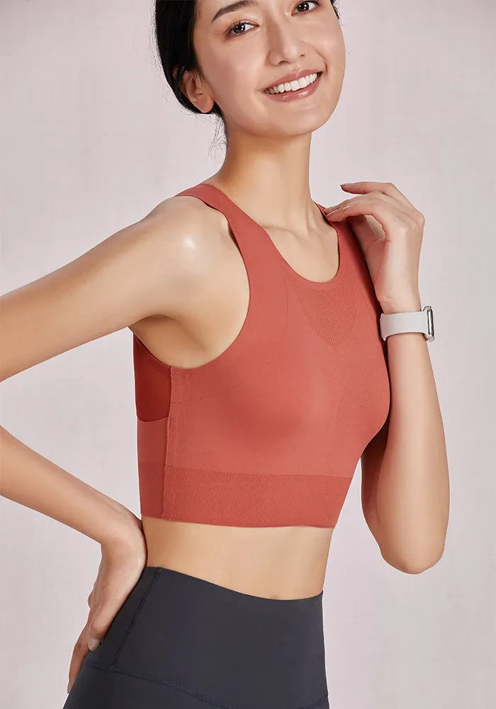 LYCRA®FitSense™素材フリーサイズ トップス スポーツブラ
