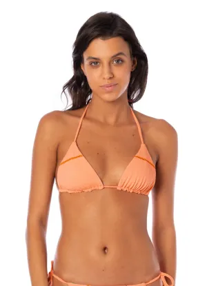 Maaji Vibrant Apricot Balmlike Sliding Triangle Bikini