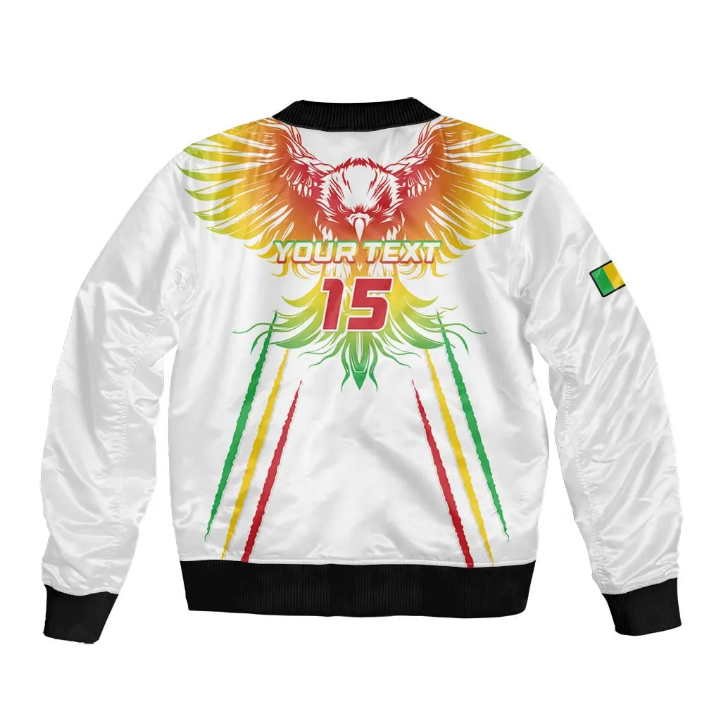 Mali Football Custom Bomber Jacket Go Eagles - White Color LT15