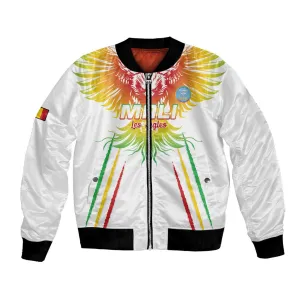 Mali Football Custom Bomber Jacket Go Eagles - White Color LT15