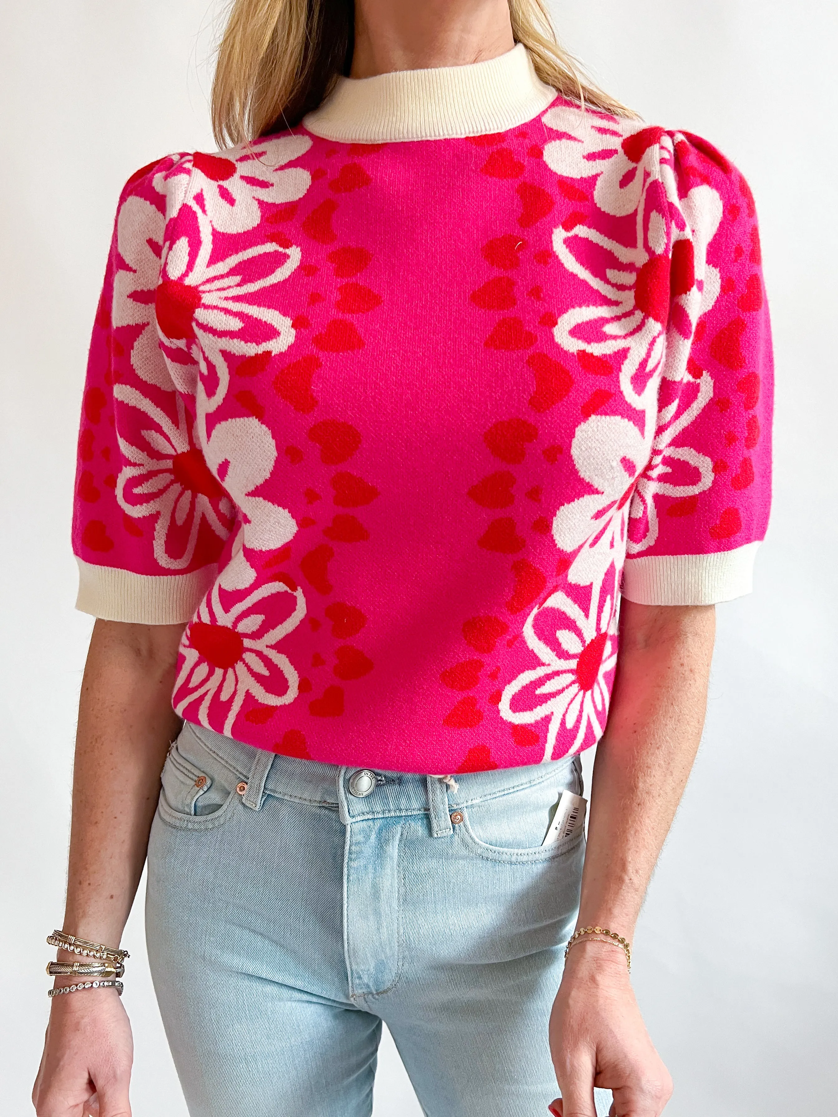 Malibu Floral Sweater Top